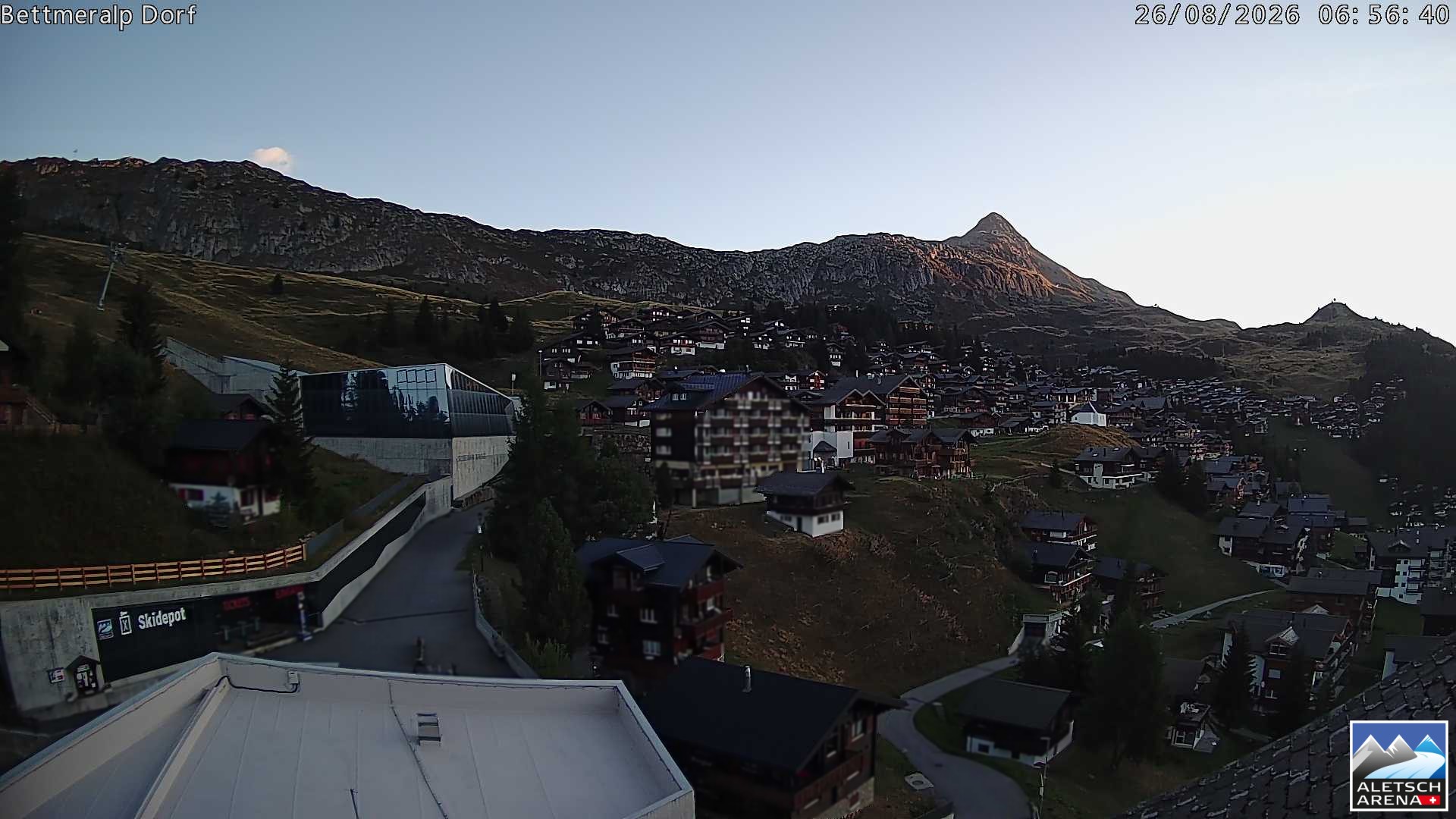 Archiv Foto Webcam Bettmeralp, Schweiz