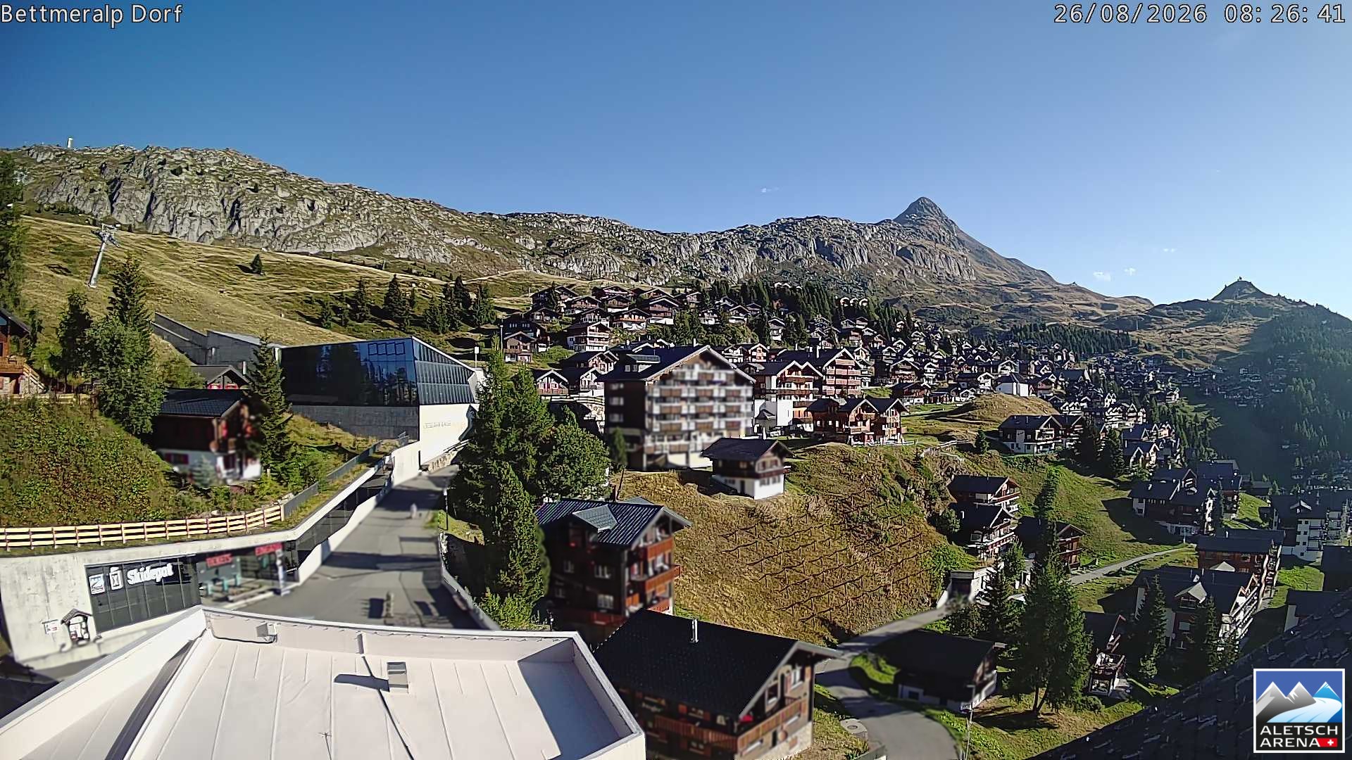 Archiv Foto Webcam Bettmeralp, Schweiz