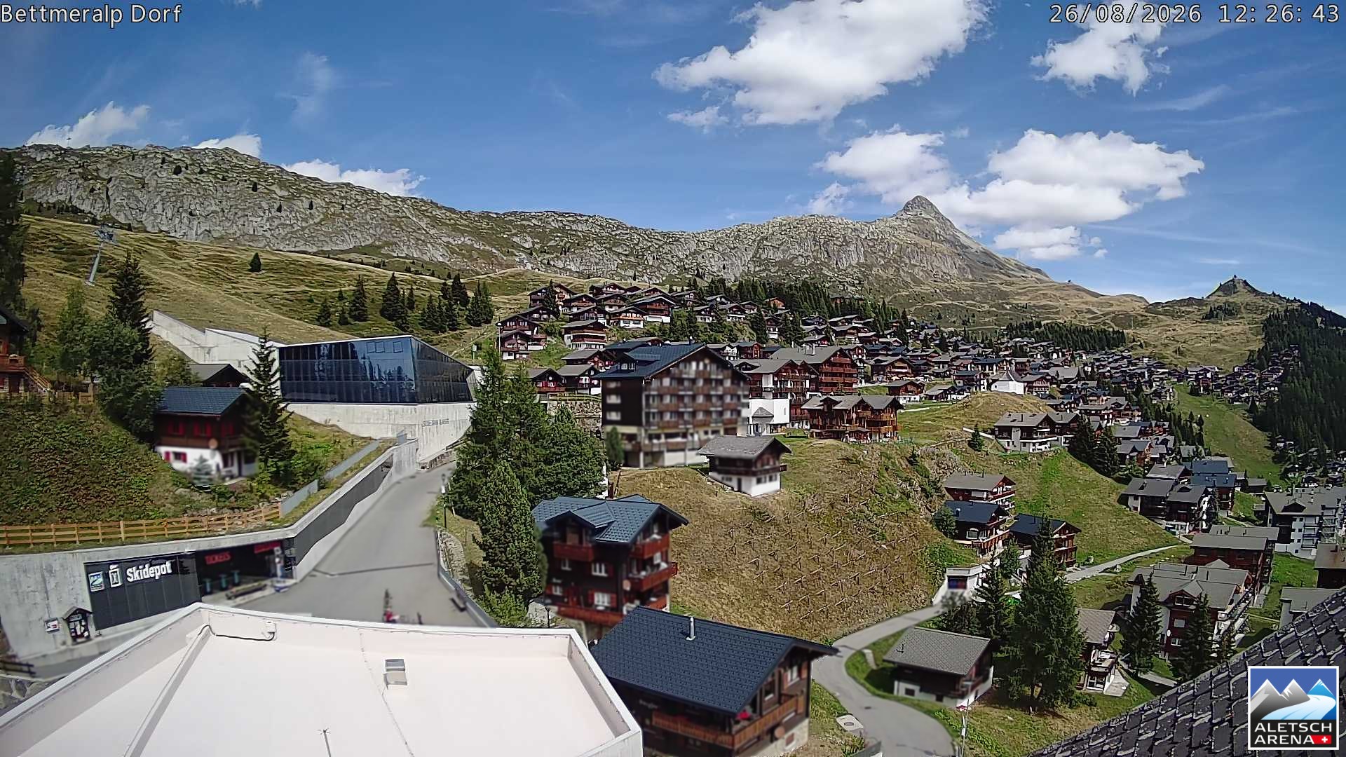 Archiv Foto Webcam Bettmeralp, Schweiz