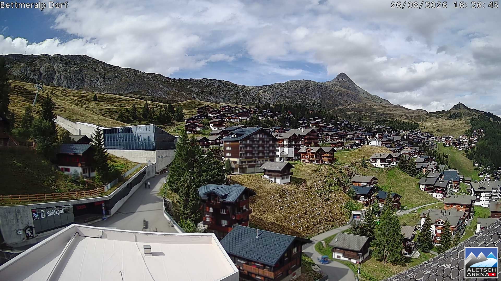 Archiv Foto Webcam Bettmeralp, Schweiz