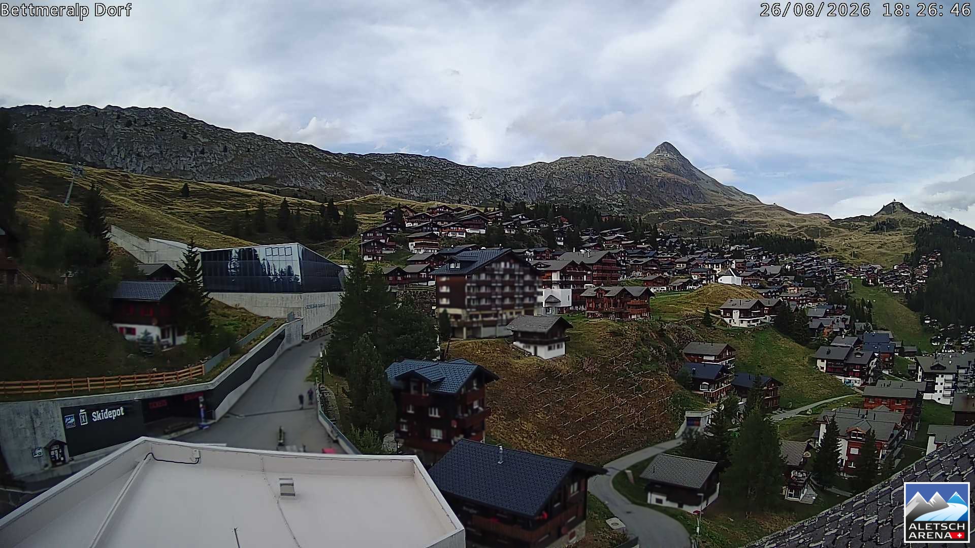 Archiv Foto Webcam Bettmeralp, Schweiz