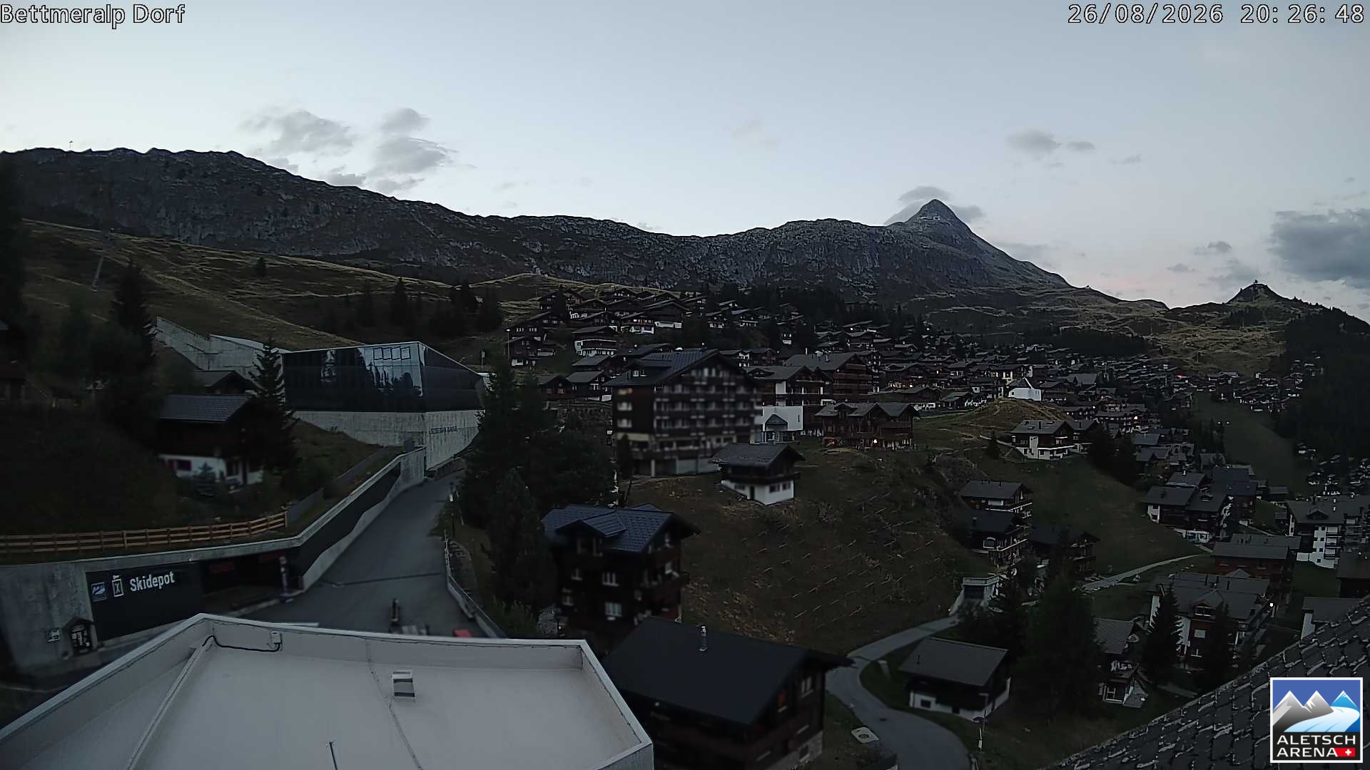 Archiv Foto Webcam Bettmeralp, Schweiz