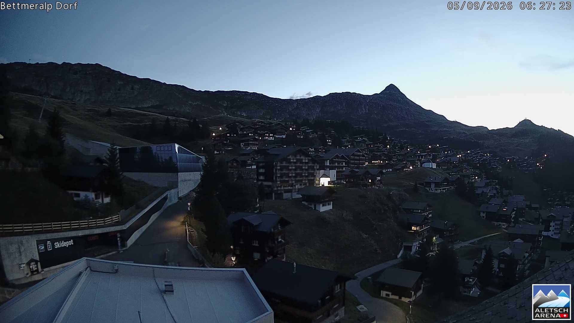 Archiv Foto Webcam Bettmeralp, Schweiz
