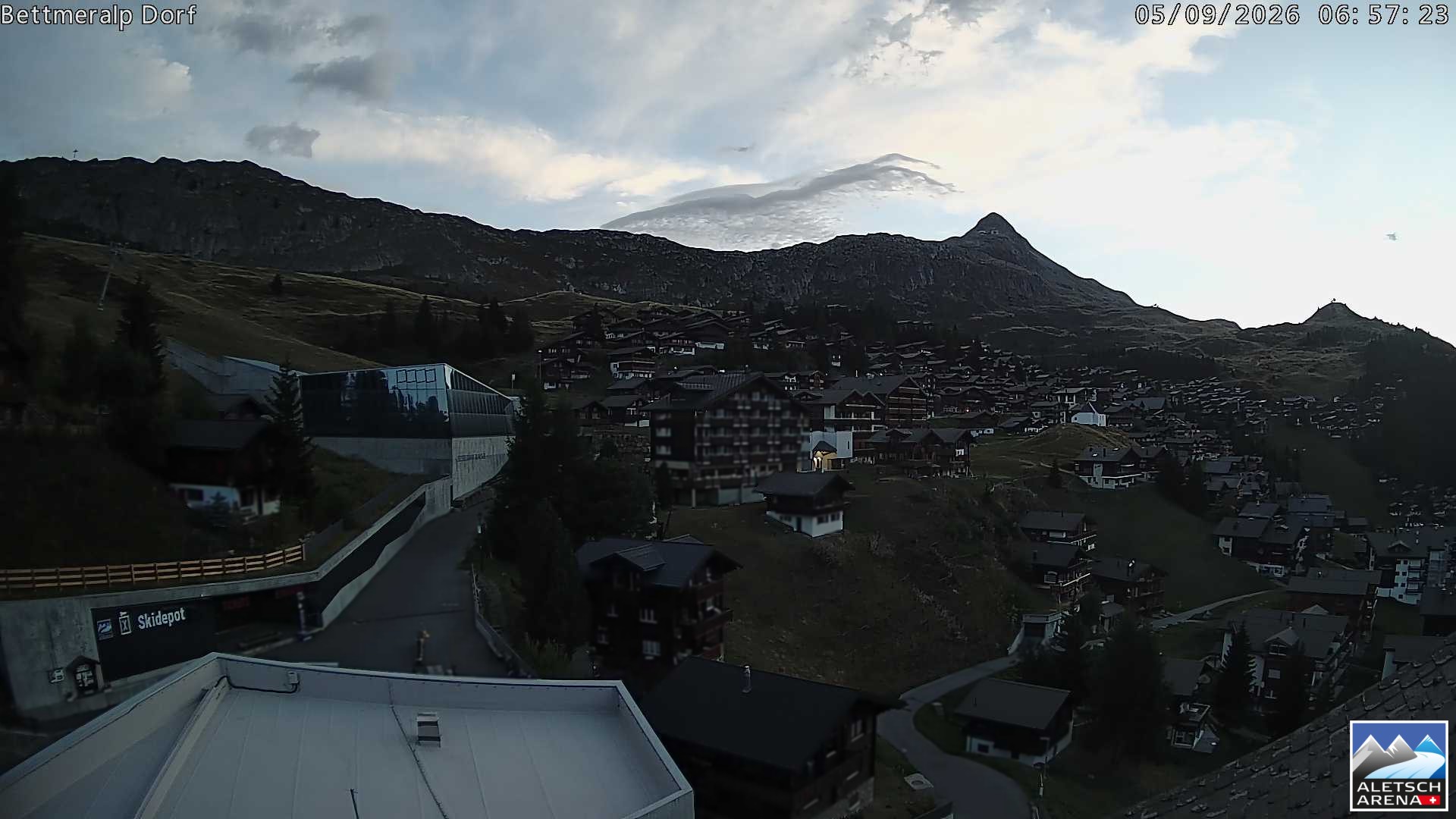 Archiv Foto Webcam Bettmeralp, Schweiz