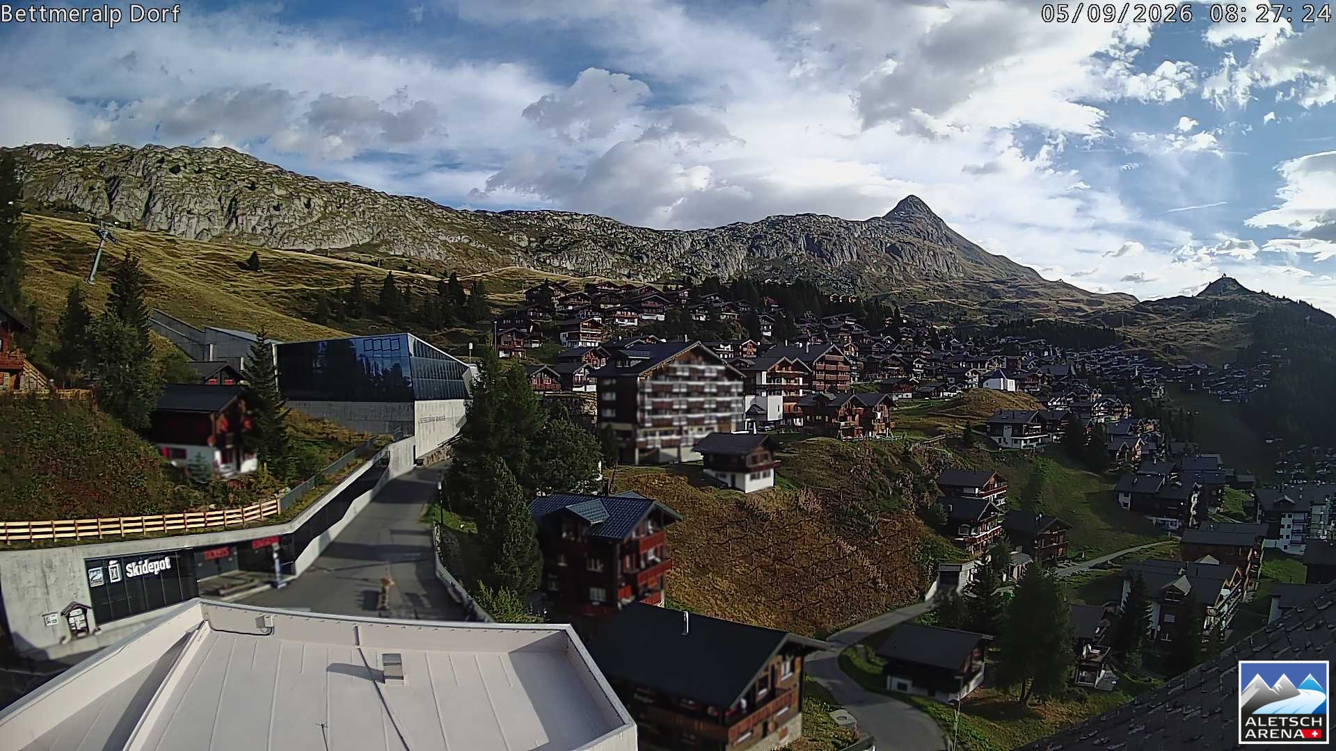 Archiv Foto Webcam Bettmeralp, Schweiz