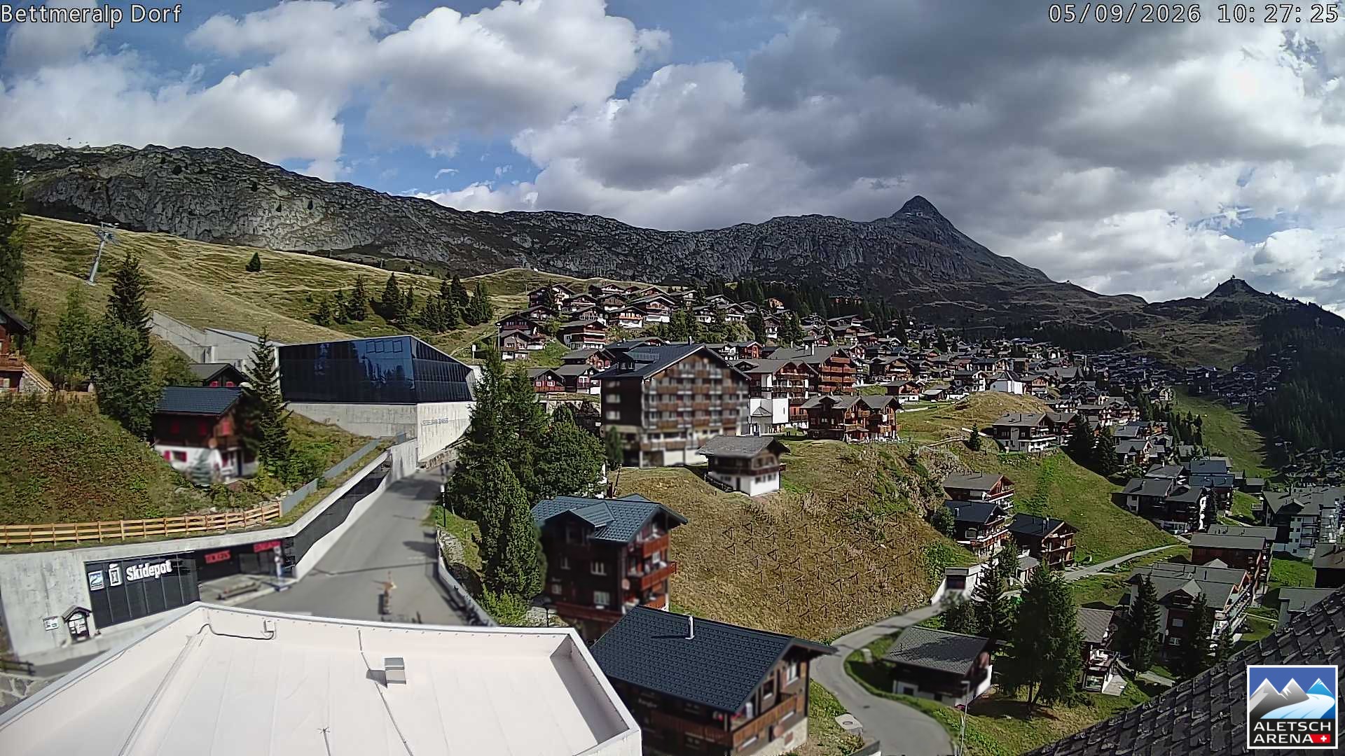 Archiv Foto Webcam Bettmeralp, Schweiz