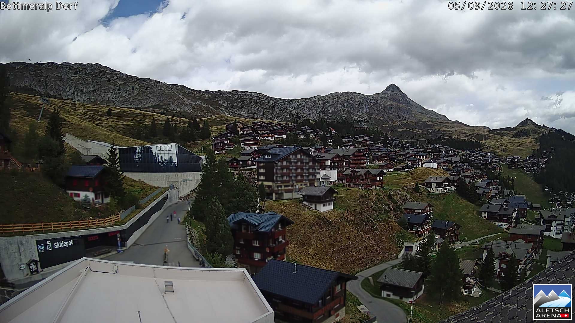 Archiv Foto Webcam Bettmeralp, Schweiz