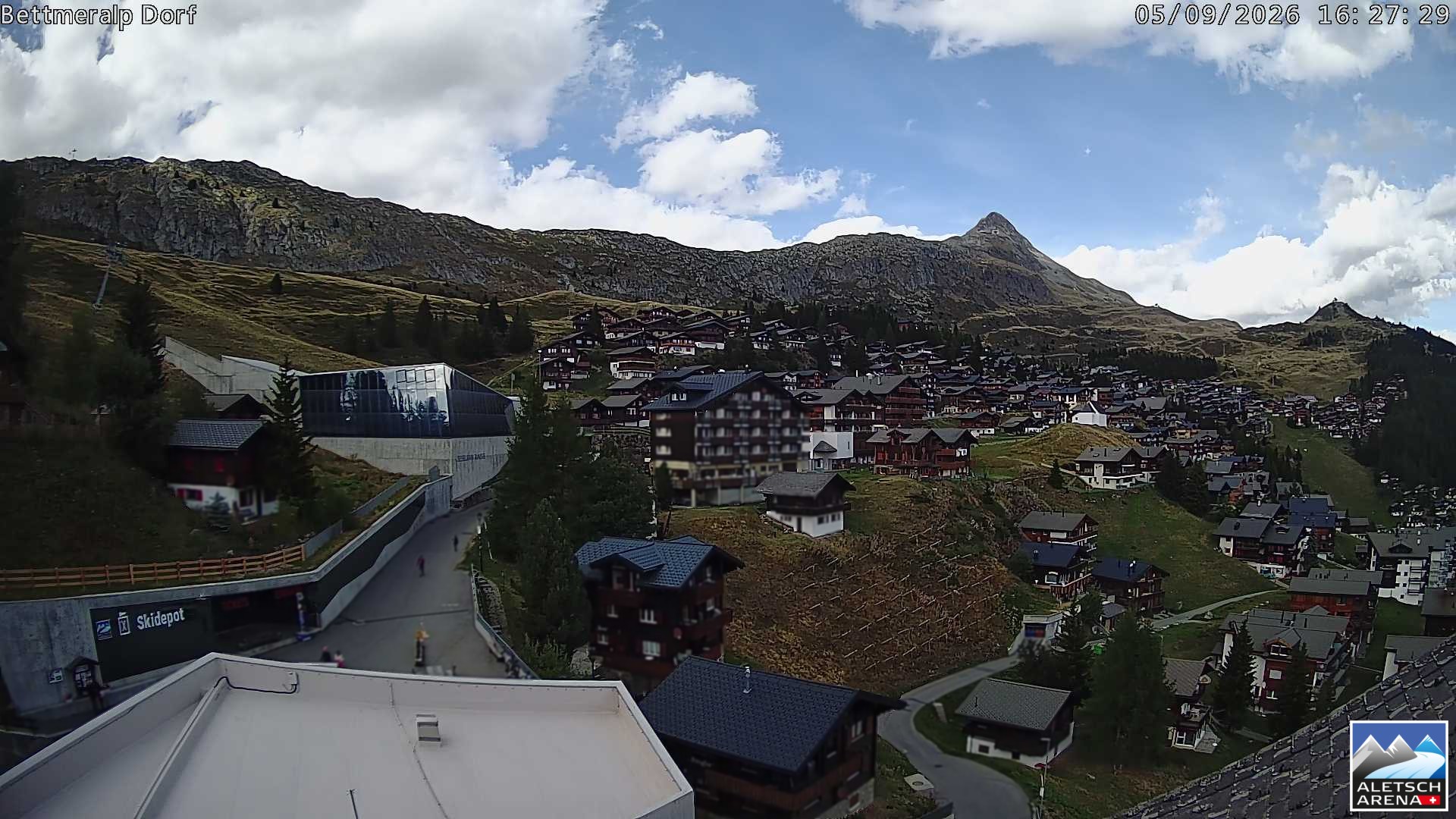 Archiv Foto Webcam Bettmeralp, Schweiz