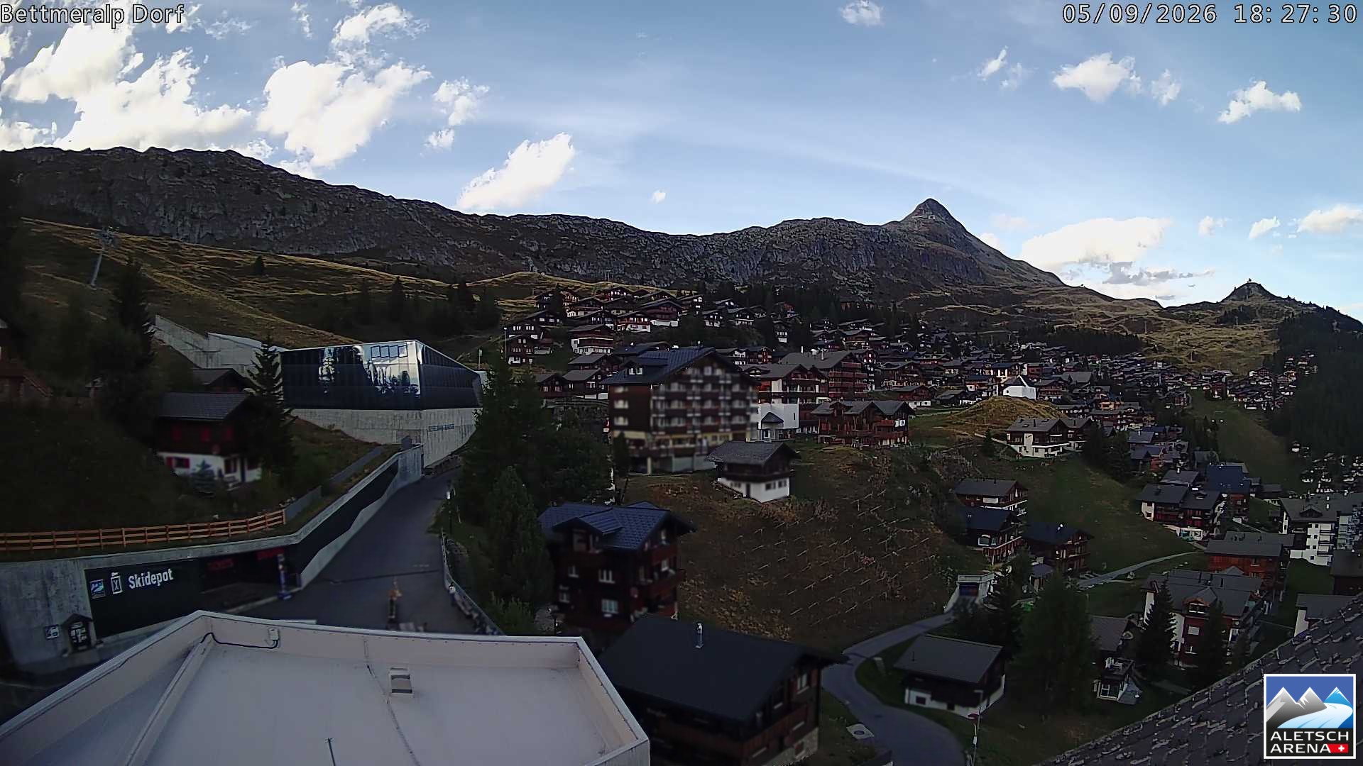 Archiv Foto Webcam Bettmeralp, Schweiz