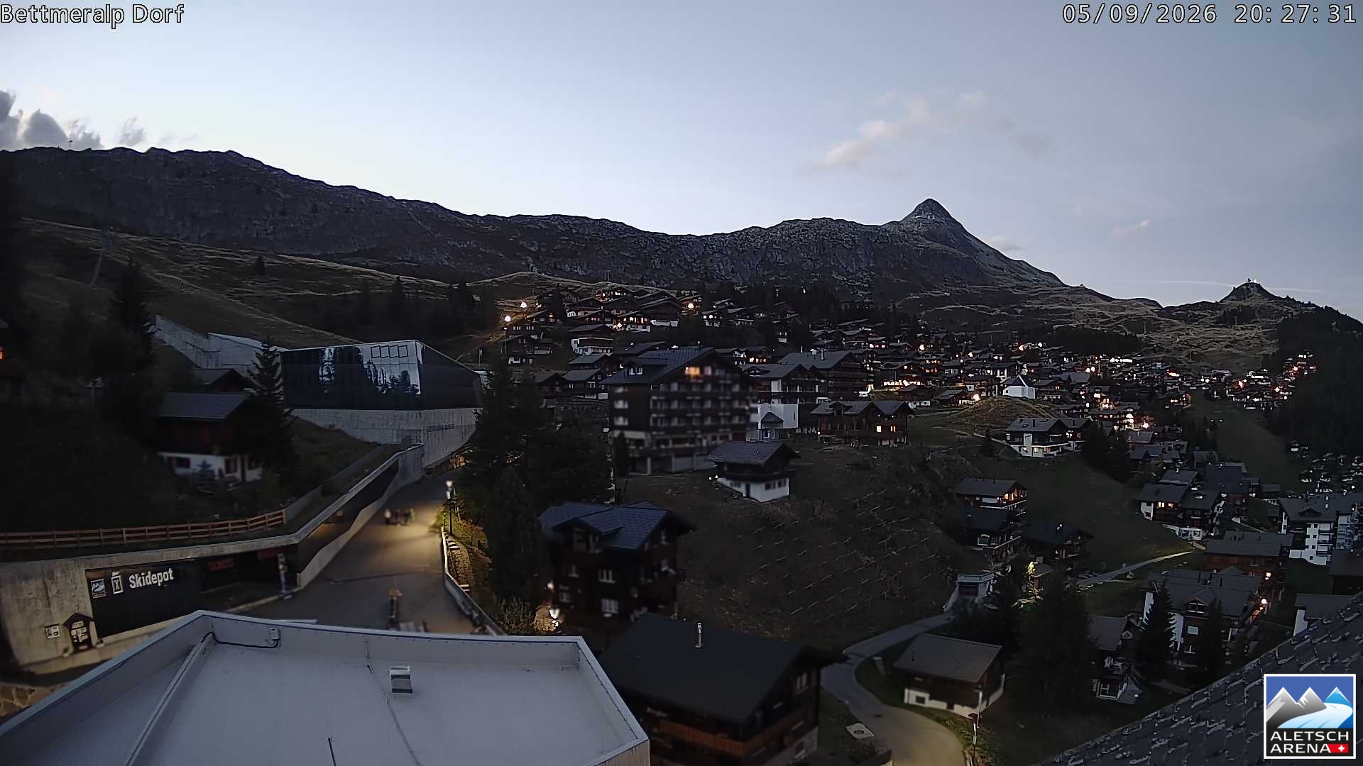 Archiv Foto Webcam Bettmeralp, Schweiz