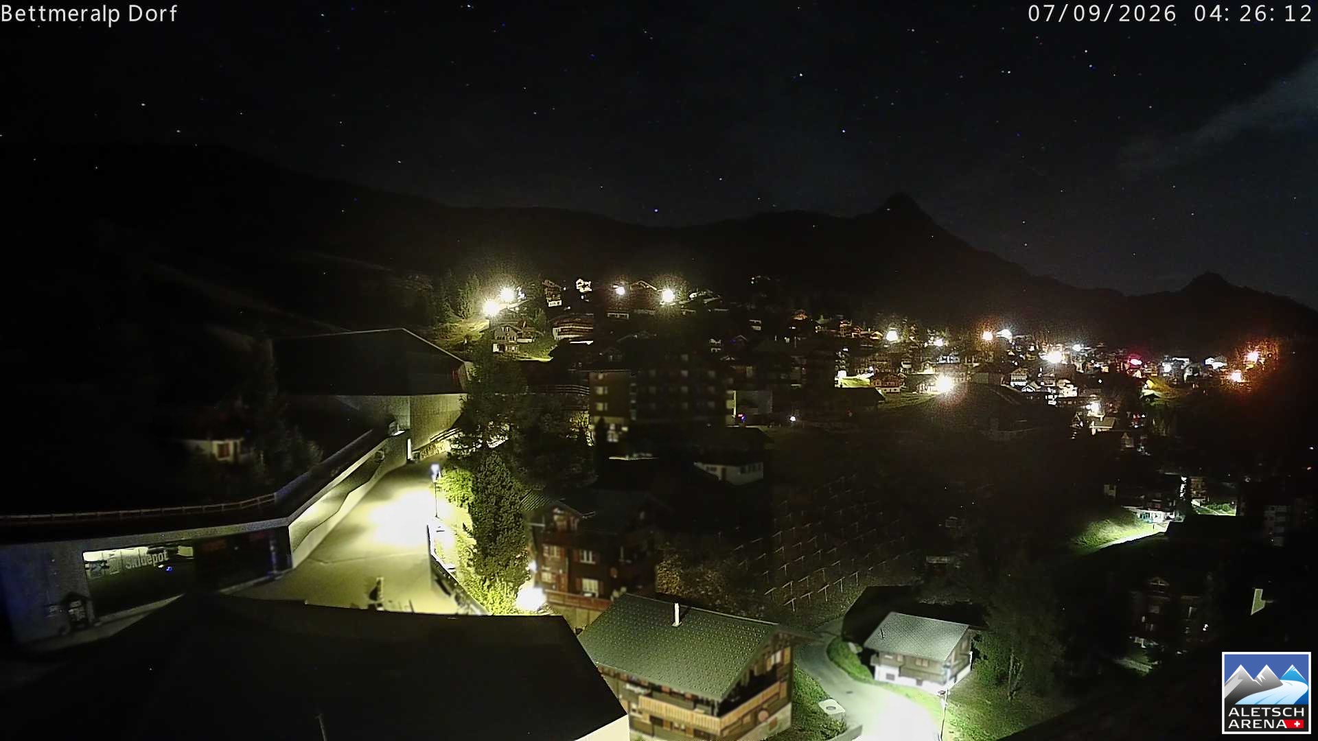 Archiv Foto Webcam Bettmeralp, Schweiz