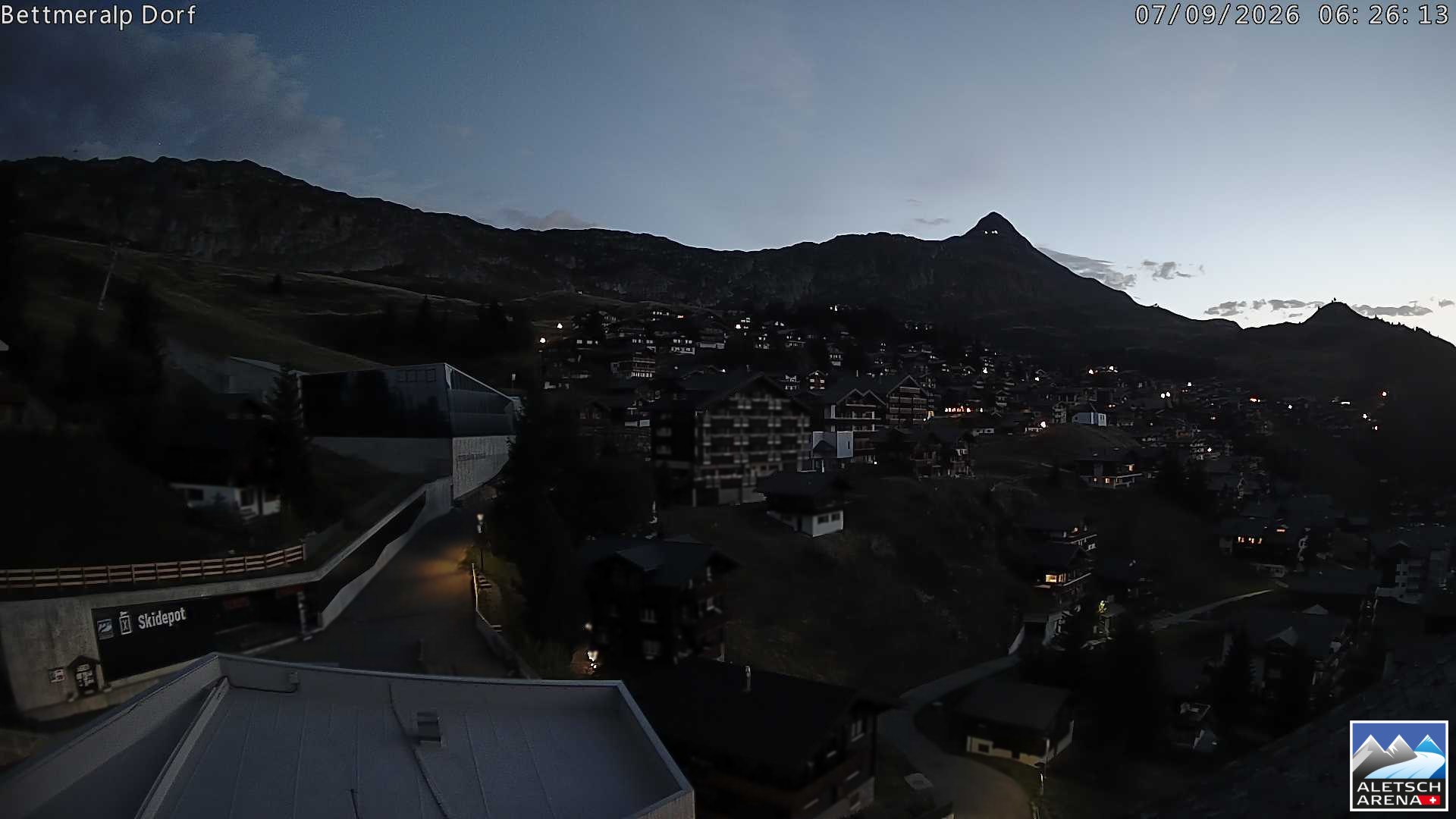 Archiv Foto Webcam Bettmeralp, Schweiz