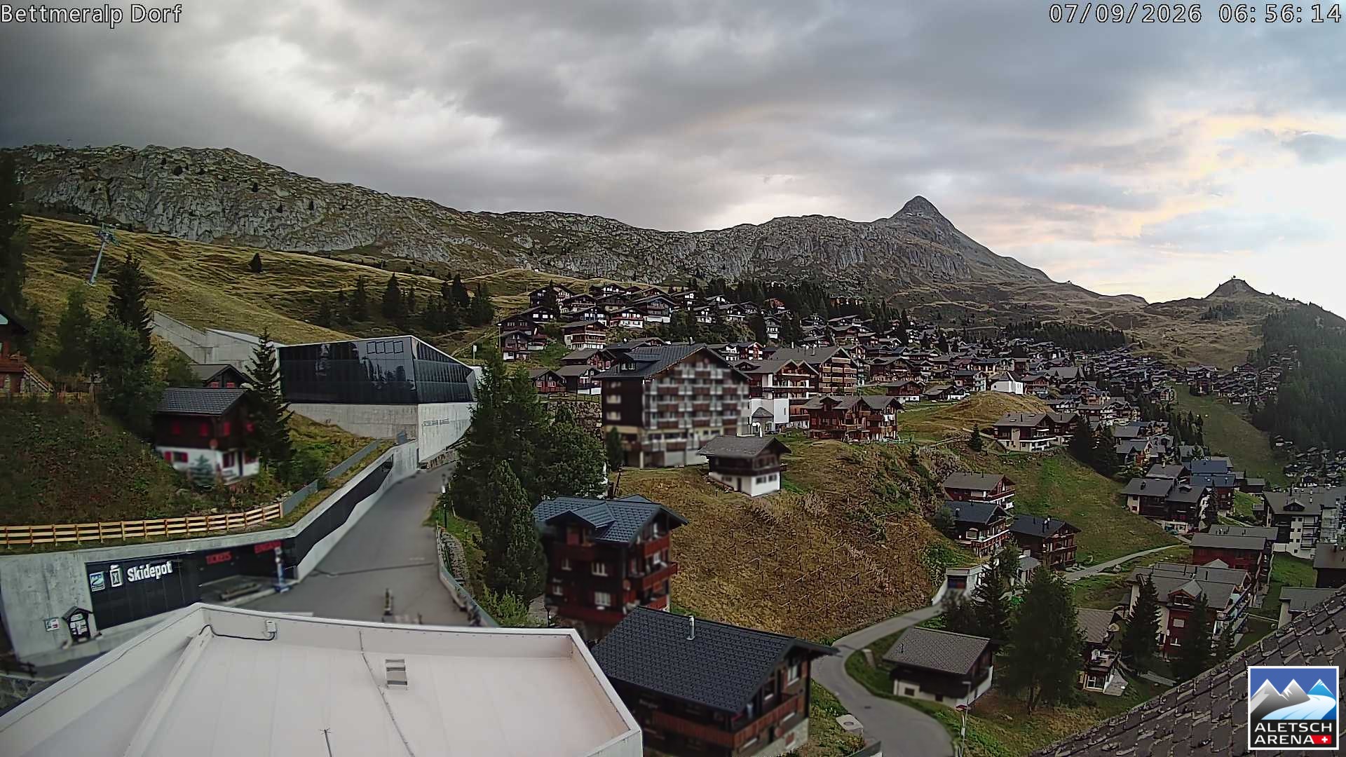 Archiv Foto Webcam Bettmeralp, Schweiz