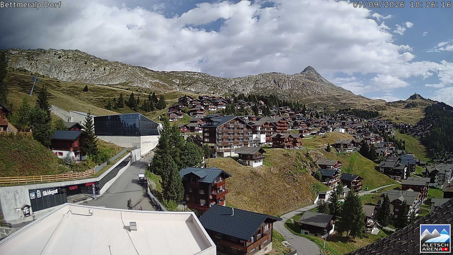 Archiv Foto Webcam Bettmeralp, Schweiz