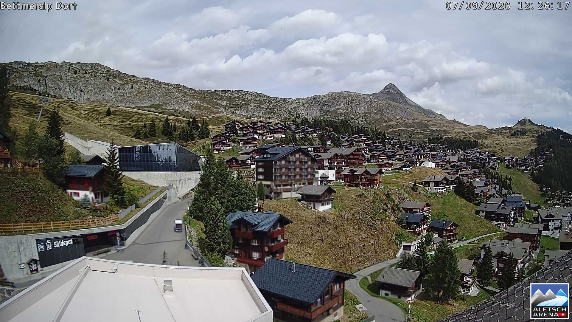 Archiv Foto Webcam Bettmeralp, Schweiz