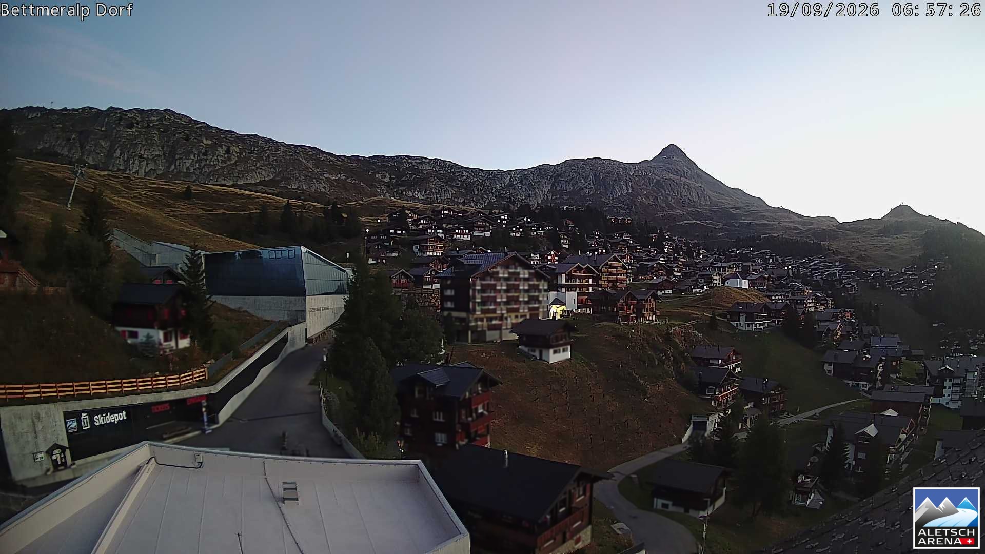 Archiv Foto Webcam Bettmeralp, Schweiz