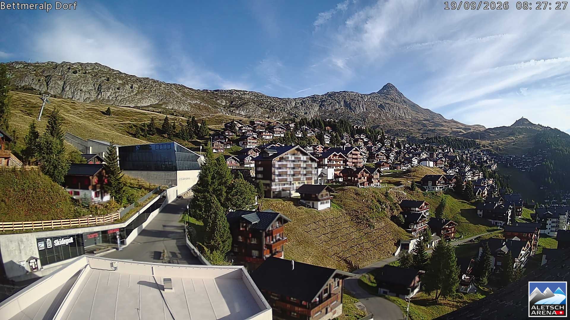 Archiv Foto Webcam Bettmeralp, Schweiz