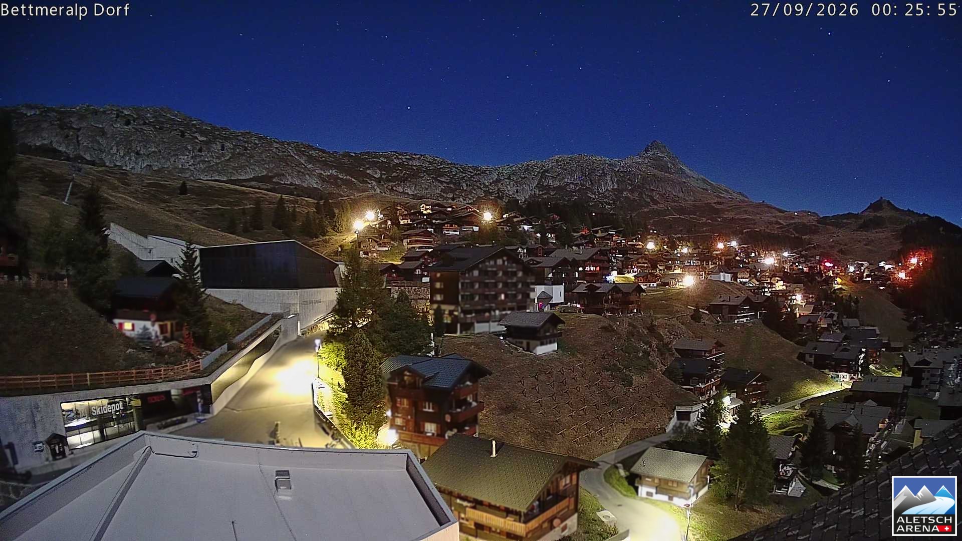 Archiv Foto Webcam Bettmeralp, Schweiz
