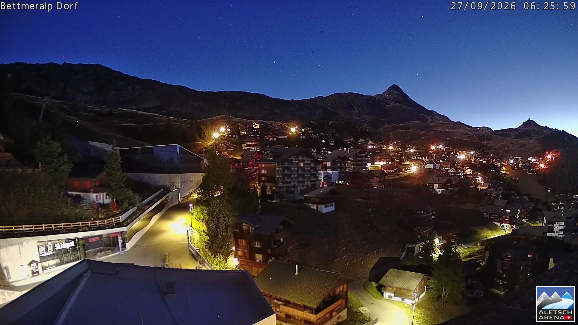 Archiv Foto Webcam Bettmeralp, Schweiz