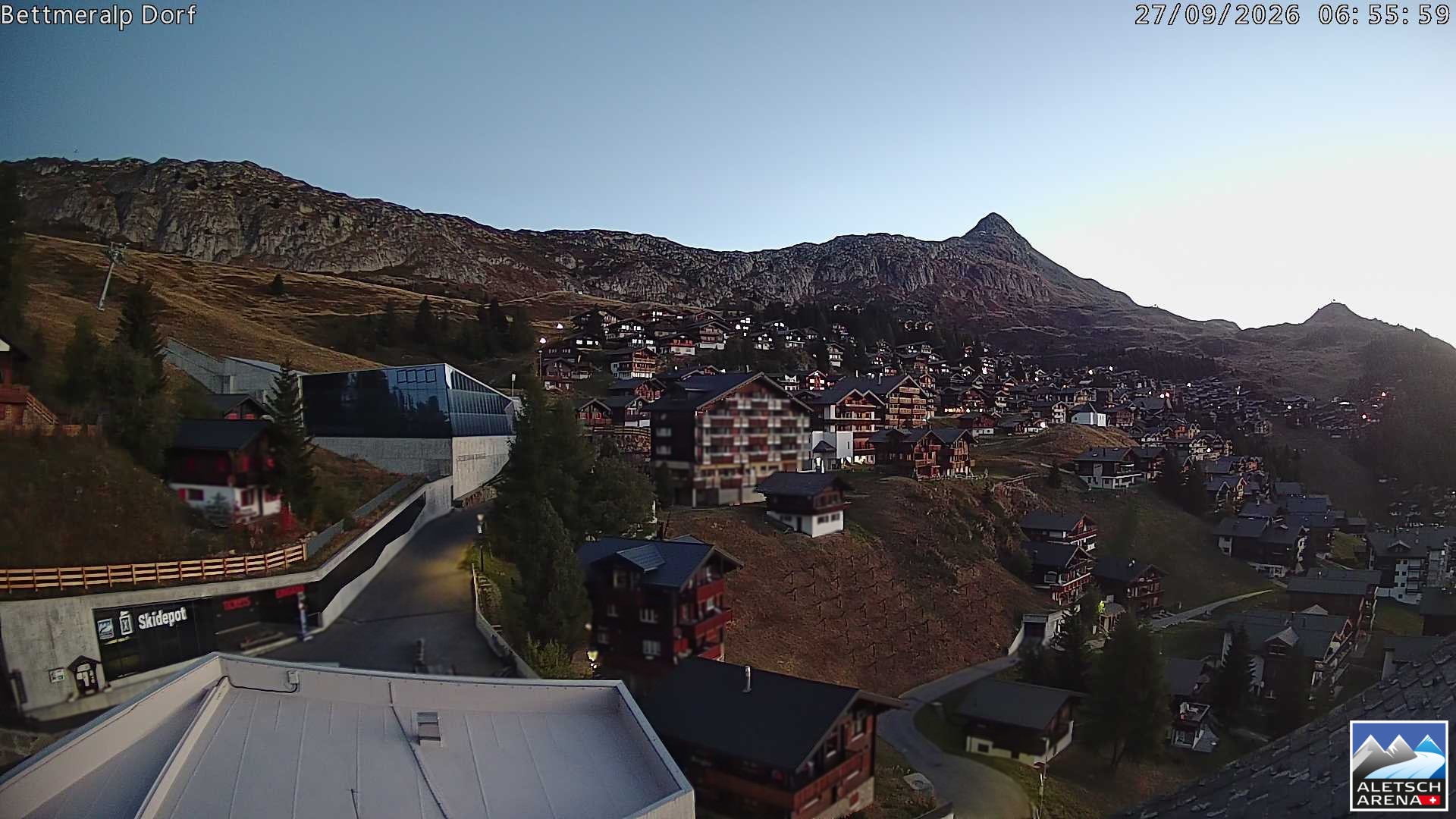Archiv Foto Webcam Bettmeralp, Schweiz