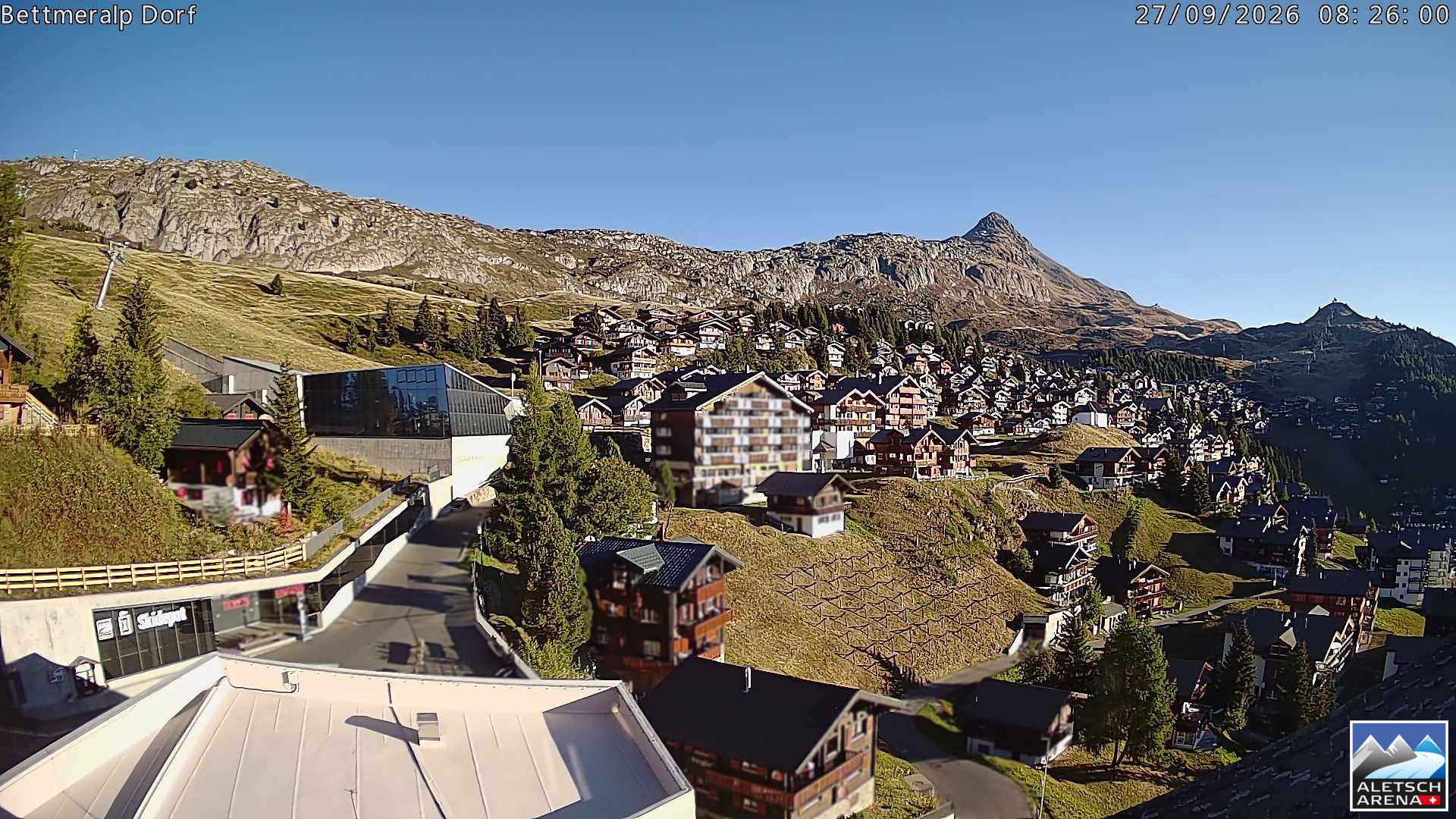 Archiv Foto Webcam Bettmeralp, Schweiz
