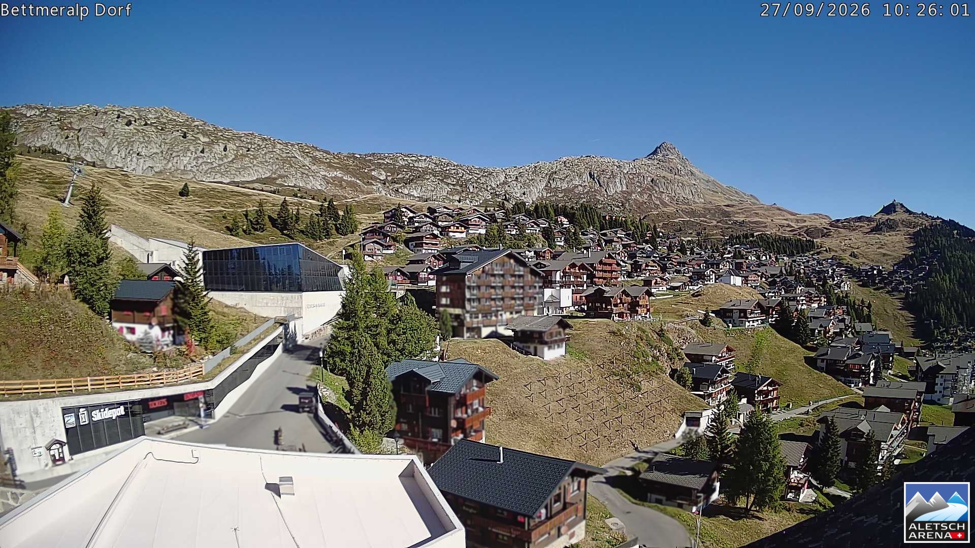 Archiv Foto Webcam Bettmeralp, Schweiz