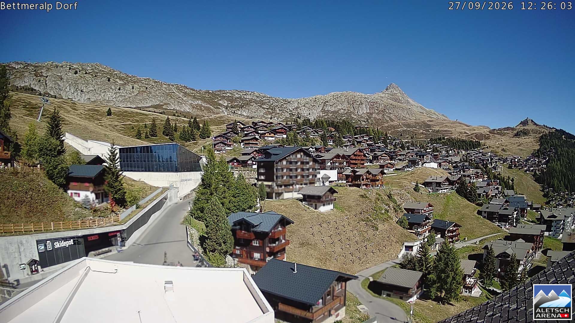 Archiv Foto Webcam Bettmeralp, Schweiz