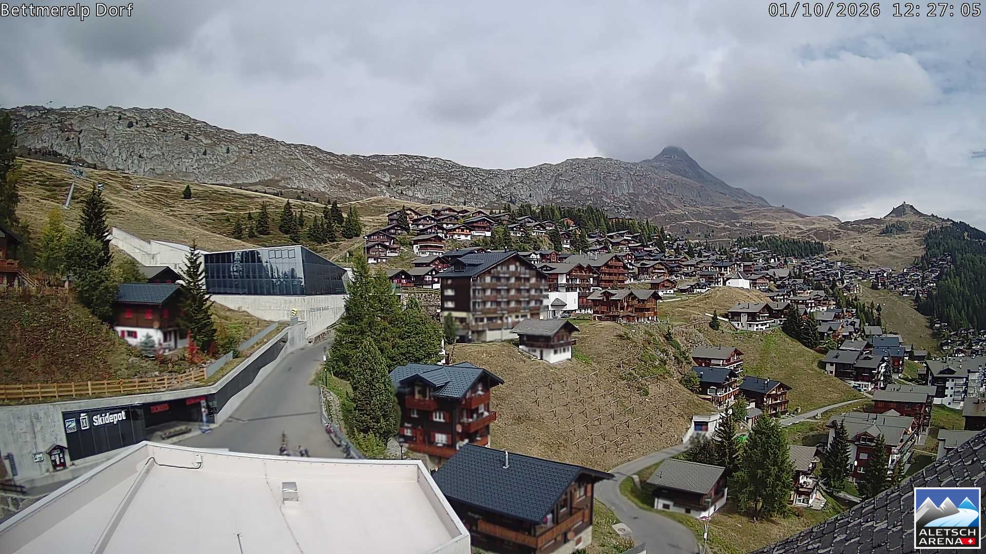 Archiv Foto Webcam Bettmeralp, Schweiz