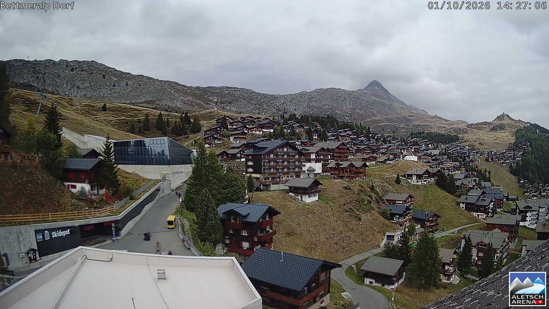 Archiv Foto Webcam Bettmeralp, Schweiz