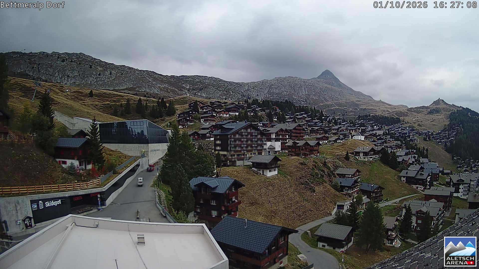 Archiv Foto Webcam Bettmeralp, Schweiz