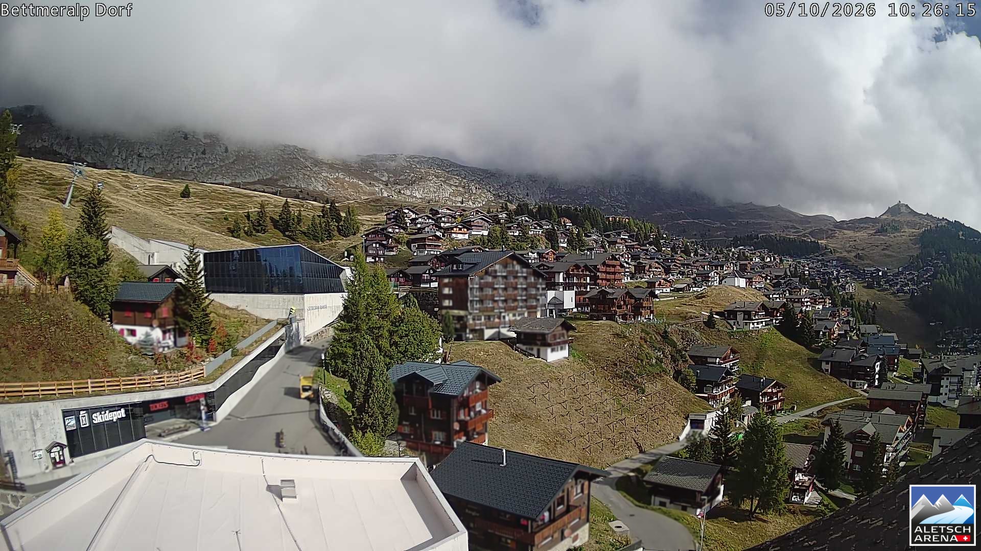 Archiv Foto Webcam Bettmeralp, Schweiz