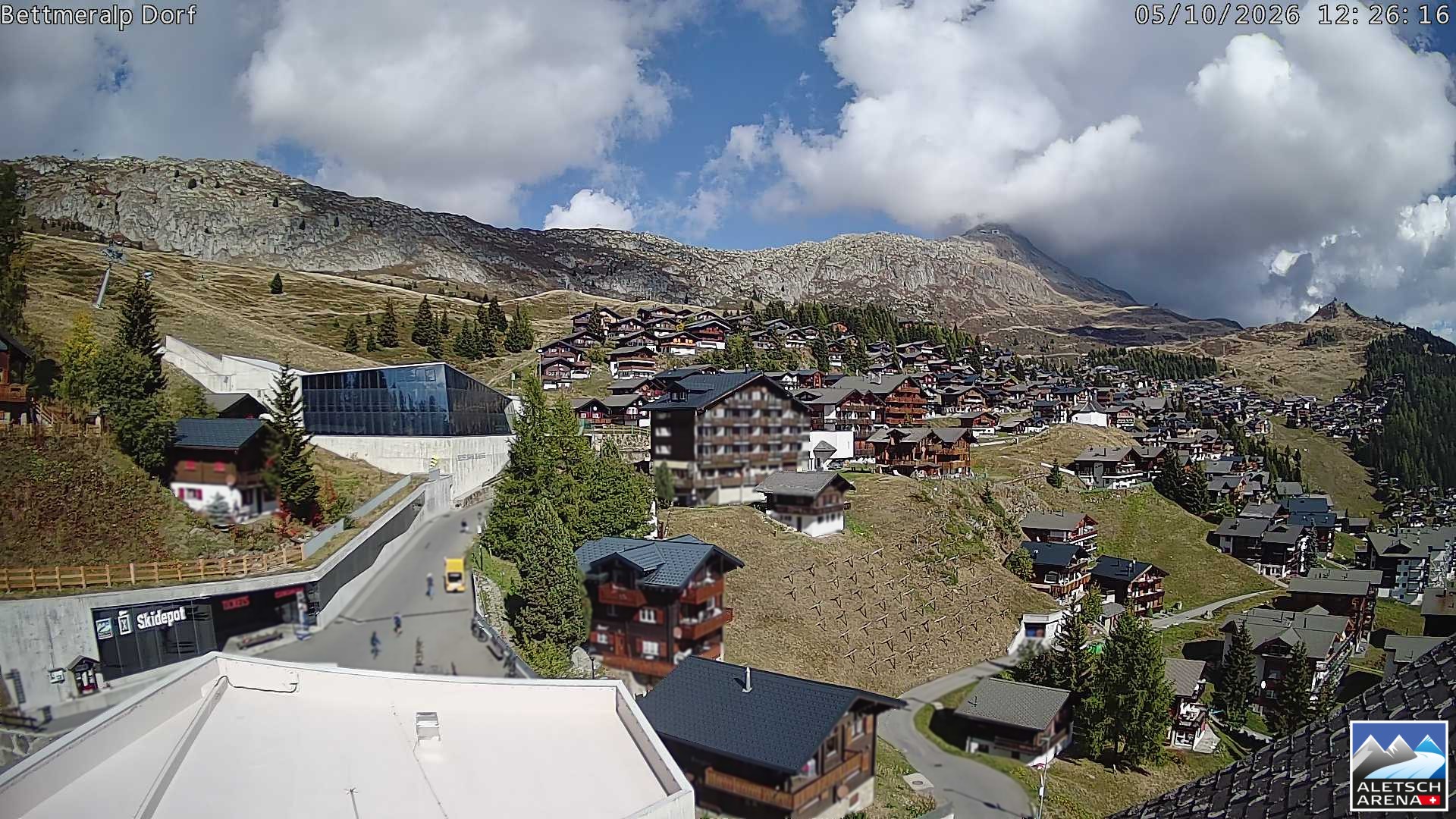 Archiv Foto Webcam Bettmeralp, Schweiz