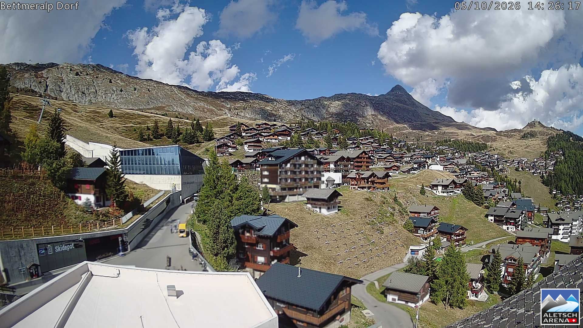 Archiv Foto Webcam Bettmeralp, Schweiz