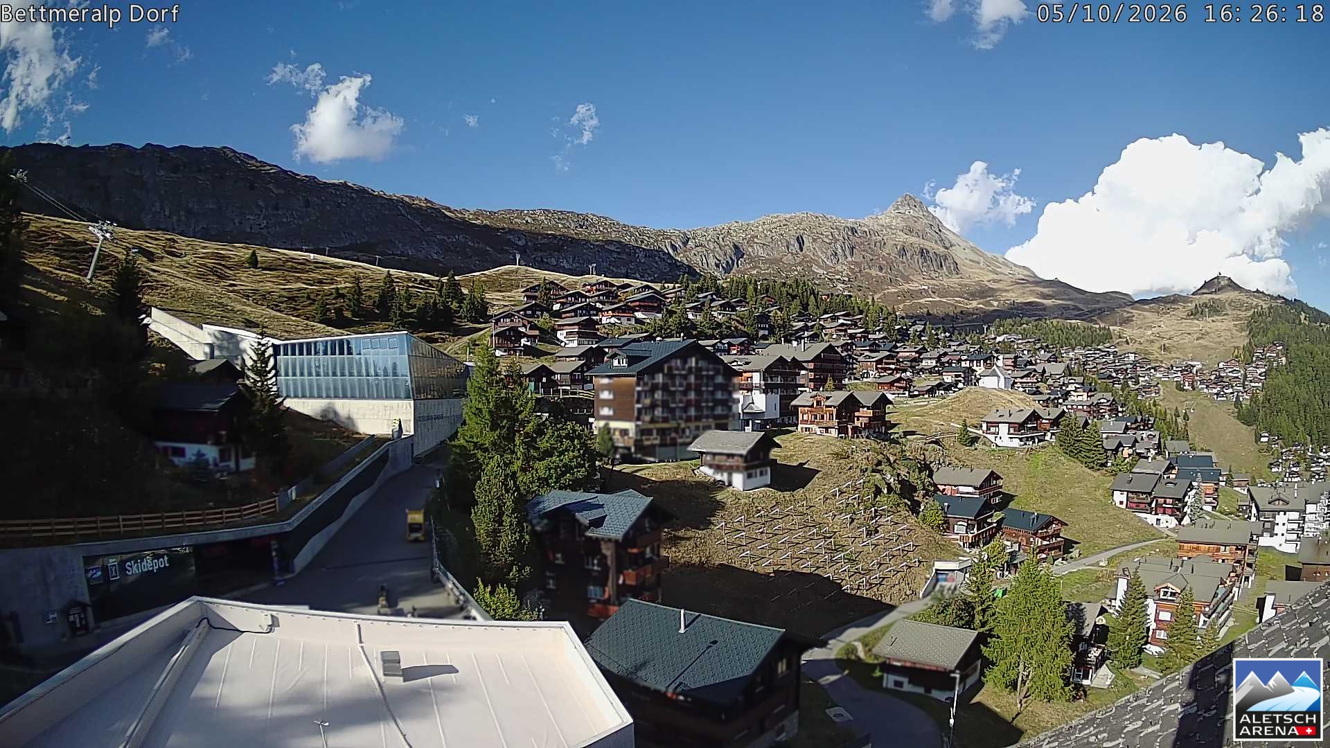 Archiv Foto Webcam Bettmeralp, Schweiz