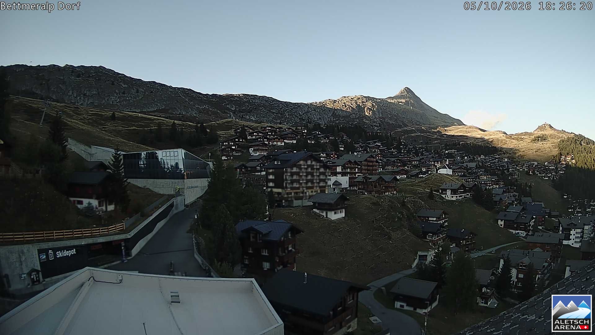Archiv Foto Webcam Bettmeralp, Schweiz