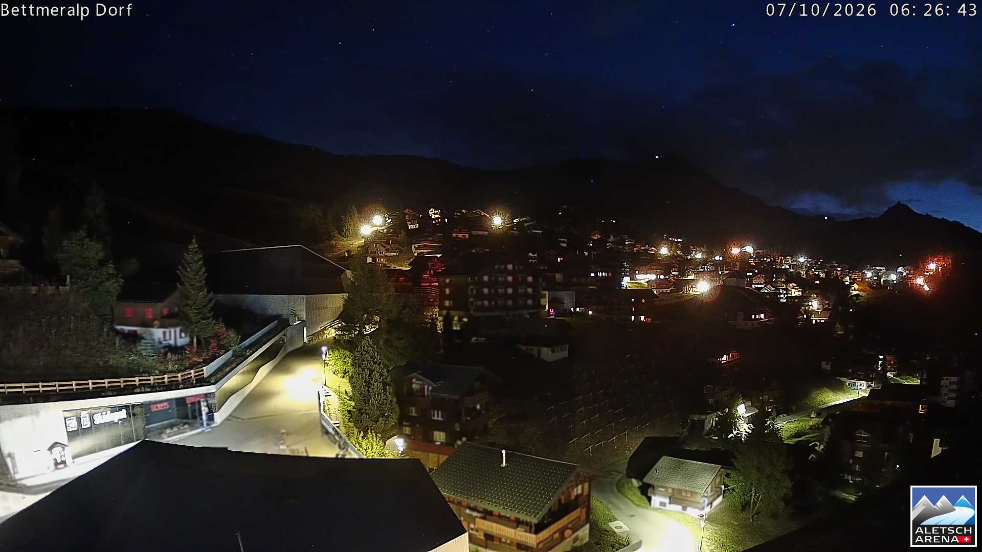 Archiv Foto Webcam Bettmeralp, Schweiz