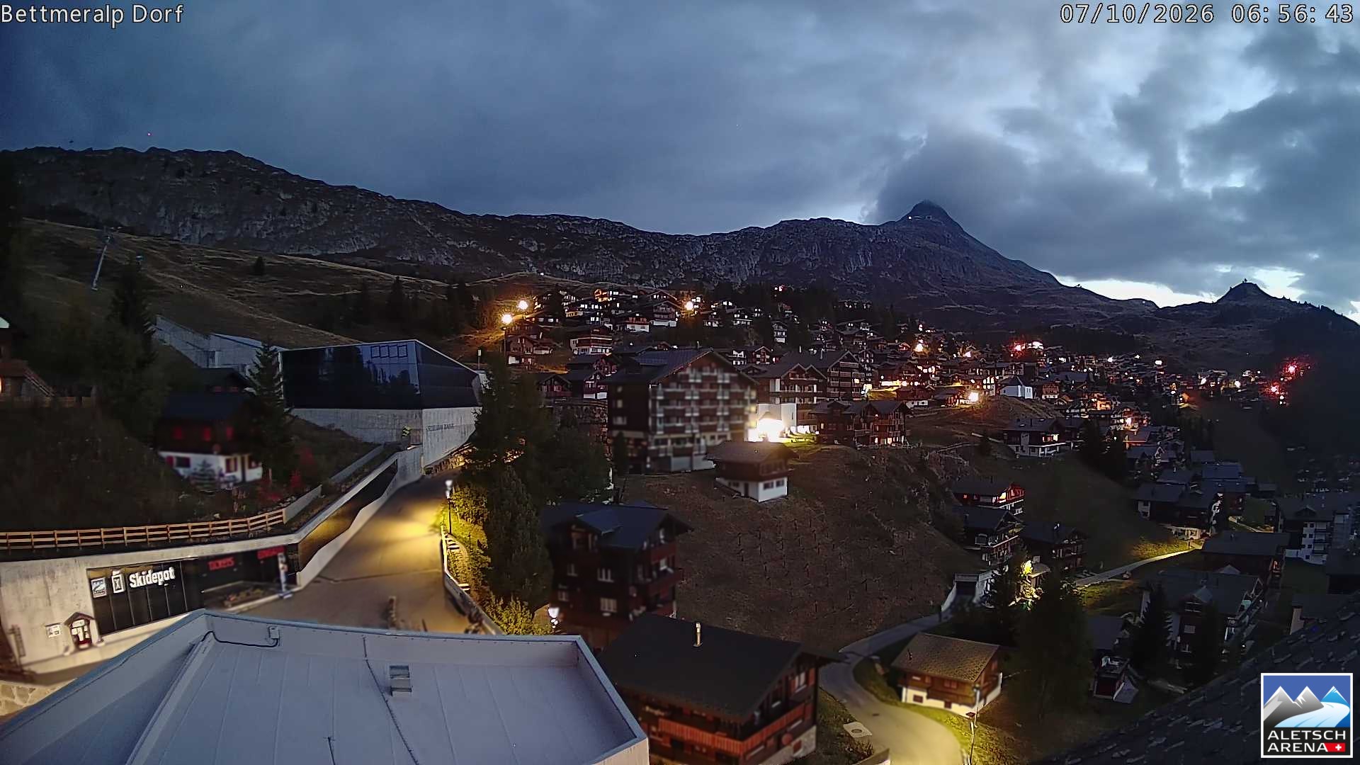 Archiv Foto Webcam Bettmeralp, Schweiz