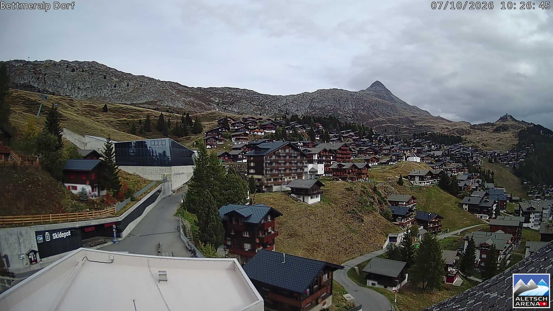 Archiv Foto Webcam Bettmeralp, Schweiz