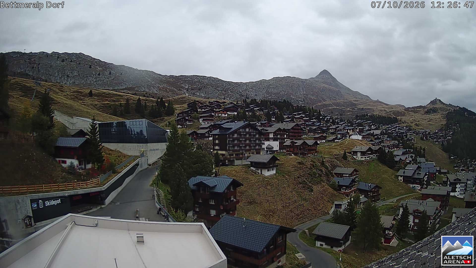 Archiv Foto Webcam Bettmeralp, Schweiz