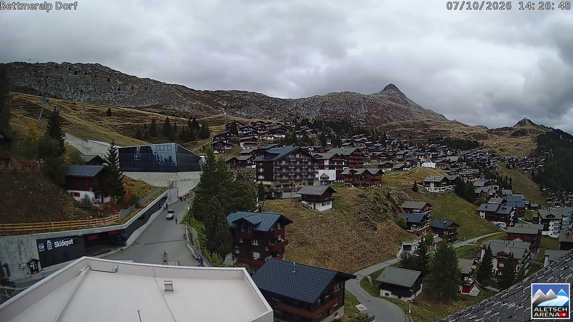 Archiv Foto Webcam Bettmeralp, Schweiz