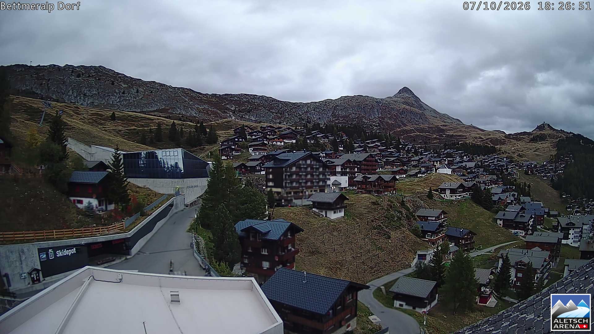 Archiv Foto Webcam Bettmeralp, Schweiz