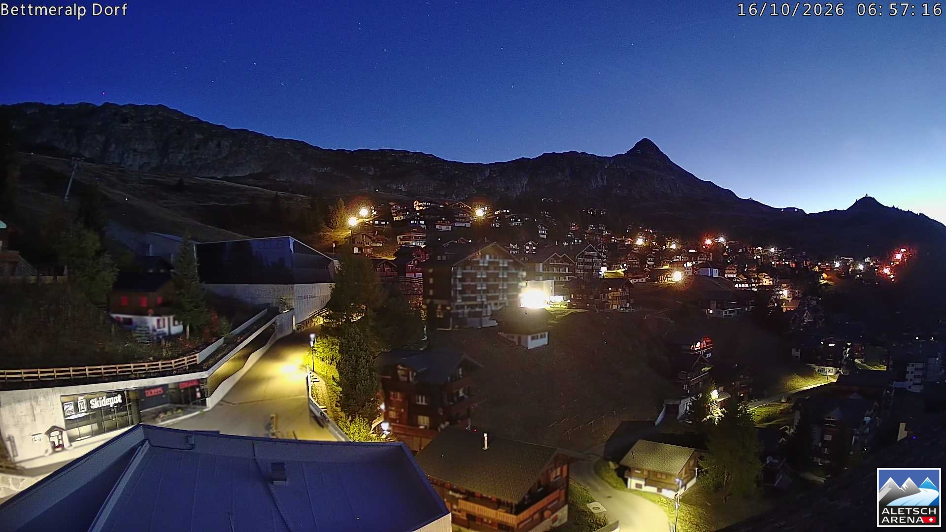 Archiv Foto Webcam Bettmeralp, Schweiz