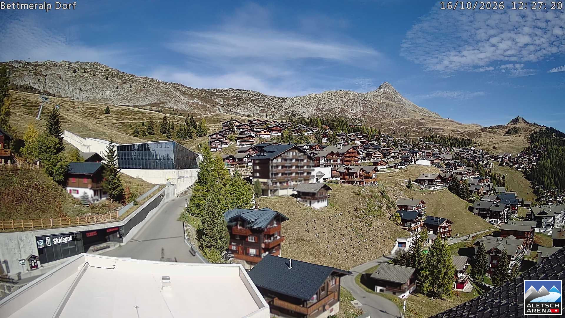 Archiv Foto Webcam Bettmeralp, Schweiz