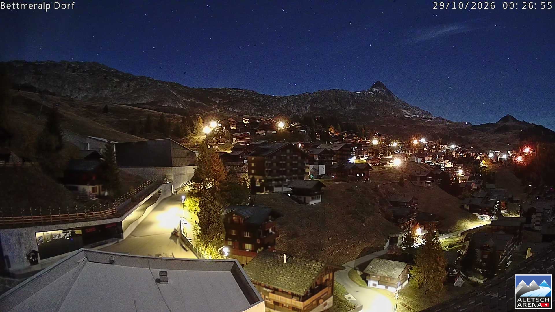 Archiv Foto Webcam Bettmeralp, Schweiz