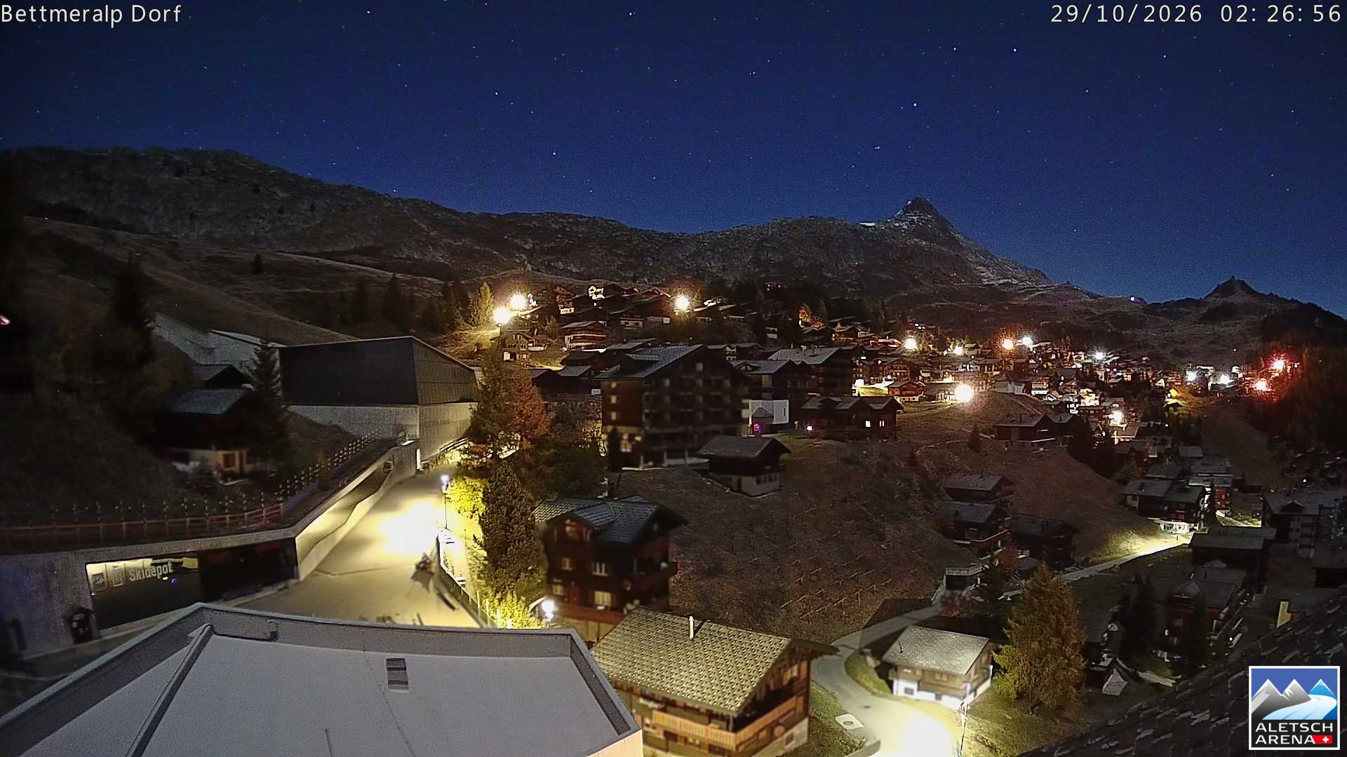 Archiv Foto Webcam Bettmeralp, Schweiz