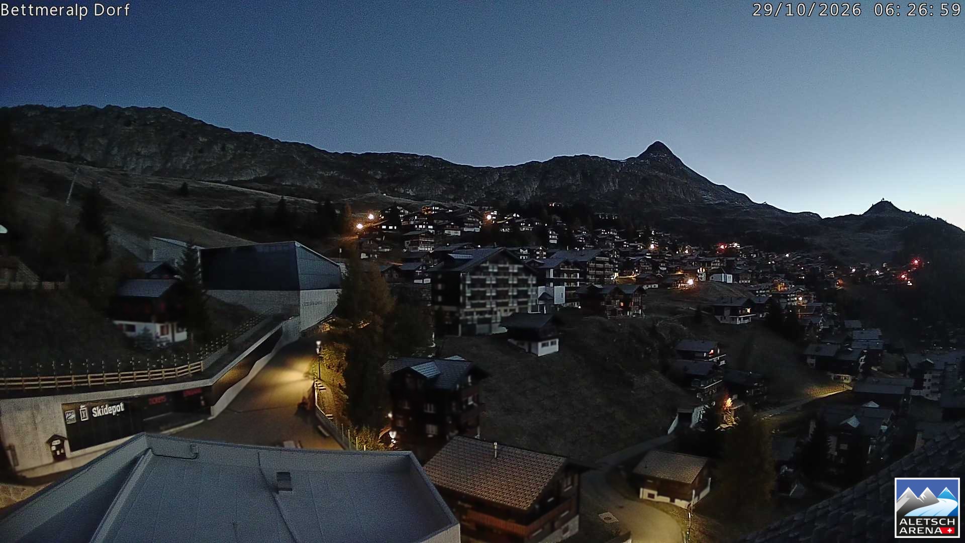 Archiv Foto Webcam Bettmeralp, Schweiz