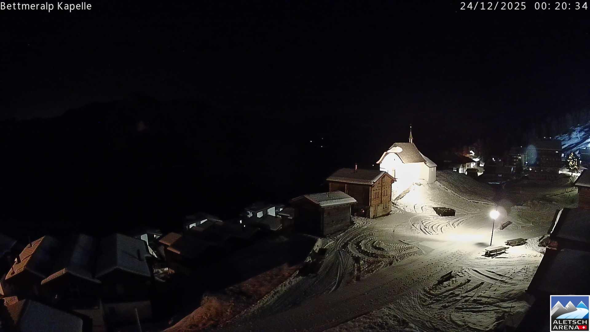 Archiv Foto Webcam Kapelle Bettmeralp