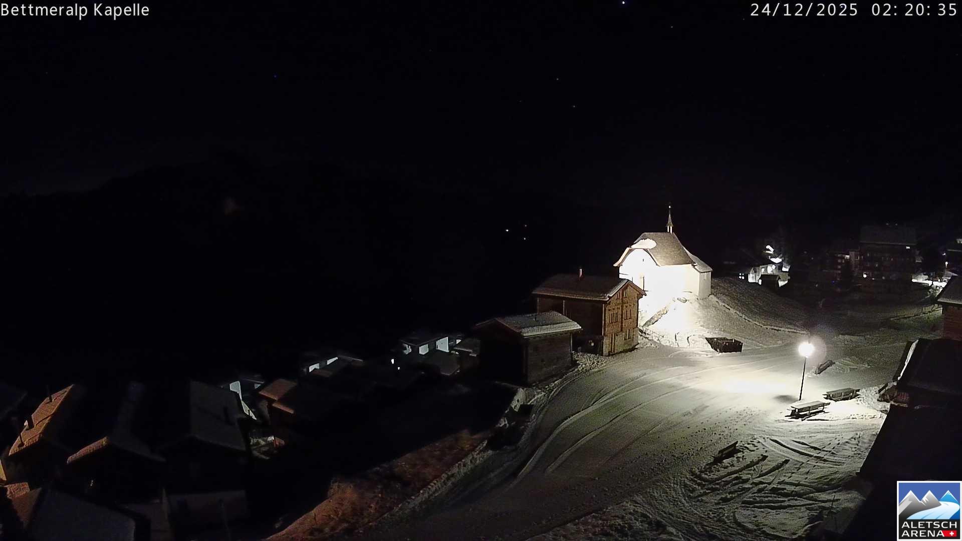 Archiv Foto Webcam Kapelle Bettmeralp