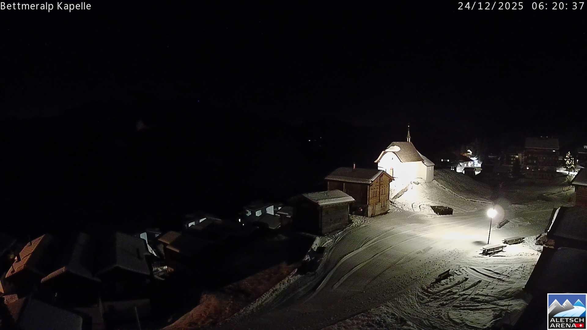 Archiv Foto Webcam Kapelle Bettmeralp