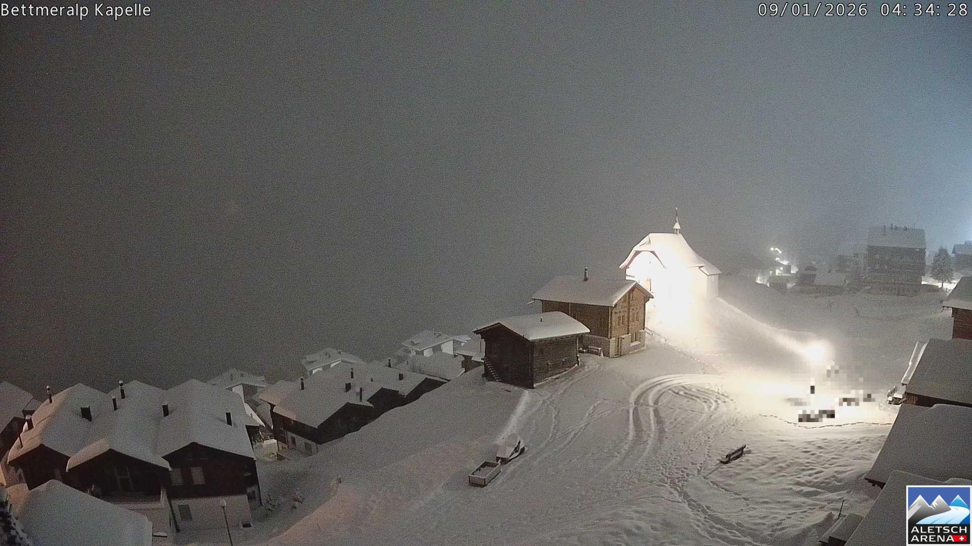 Archiv Foto Webcam Kapelle Bettmeralp